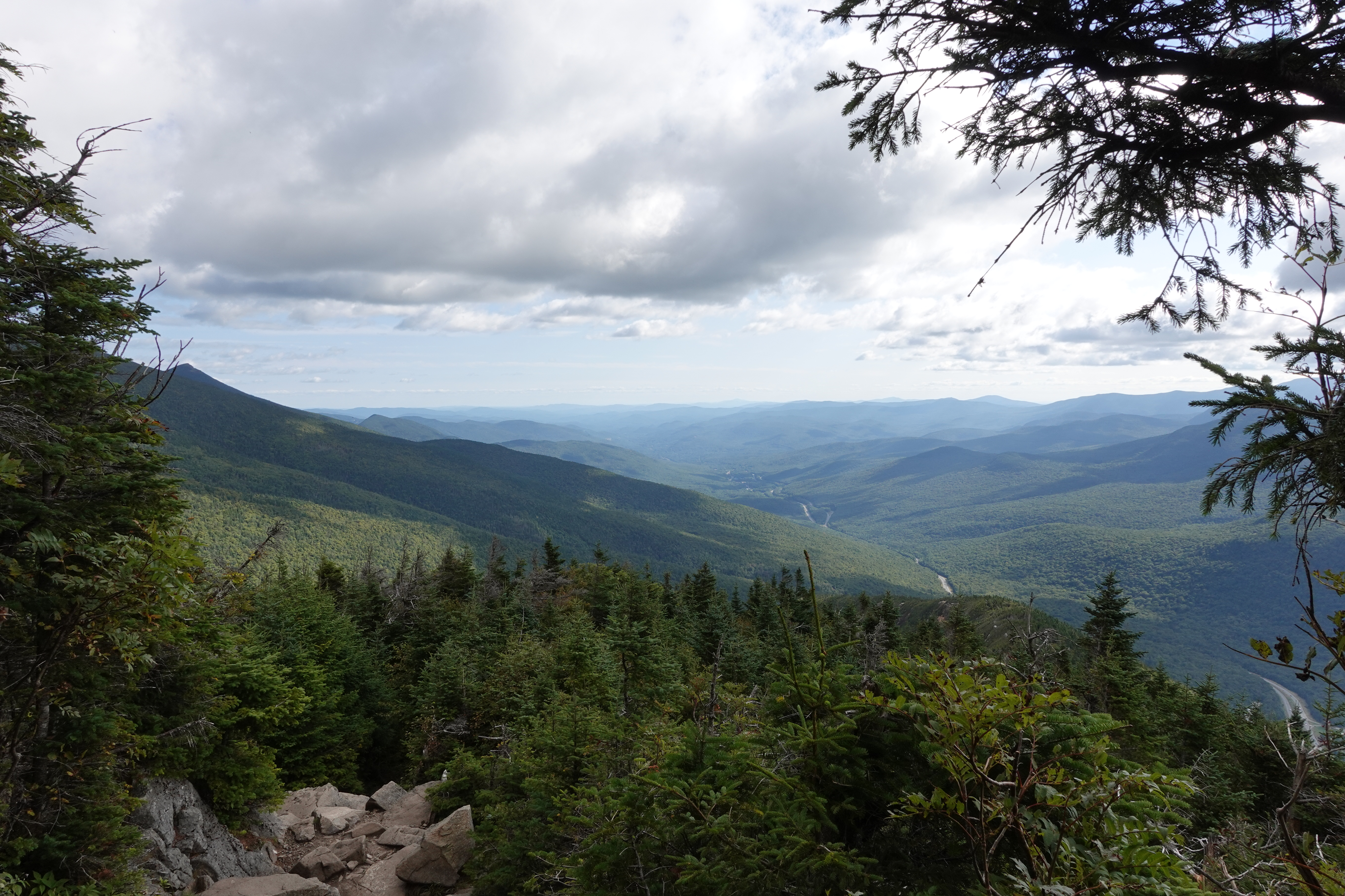 An image of I-93 on the ascent of Mount Lafayette