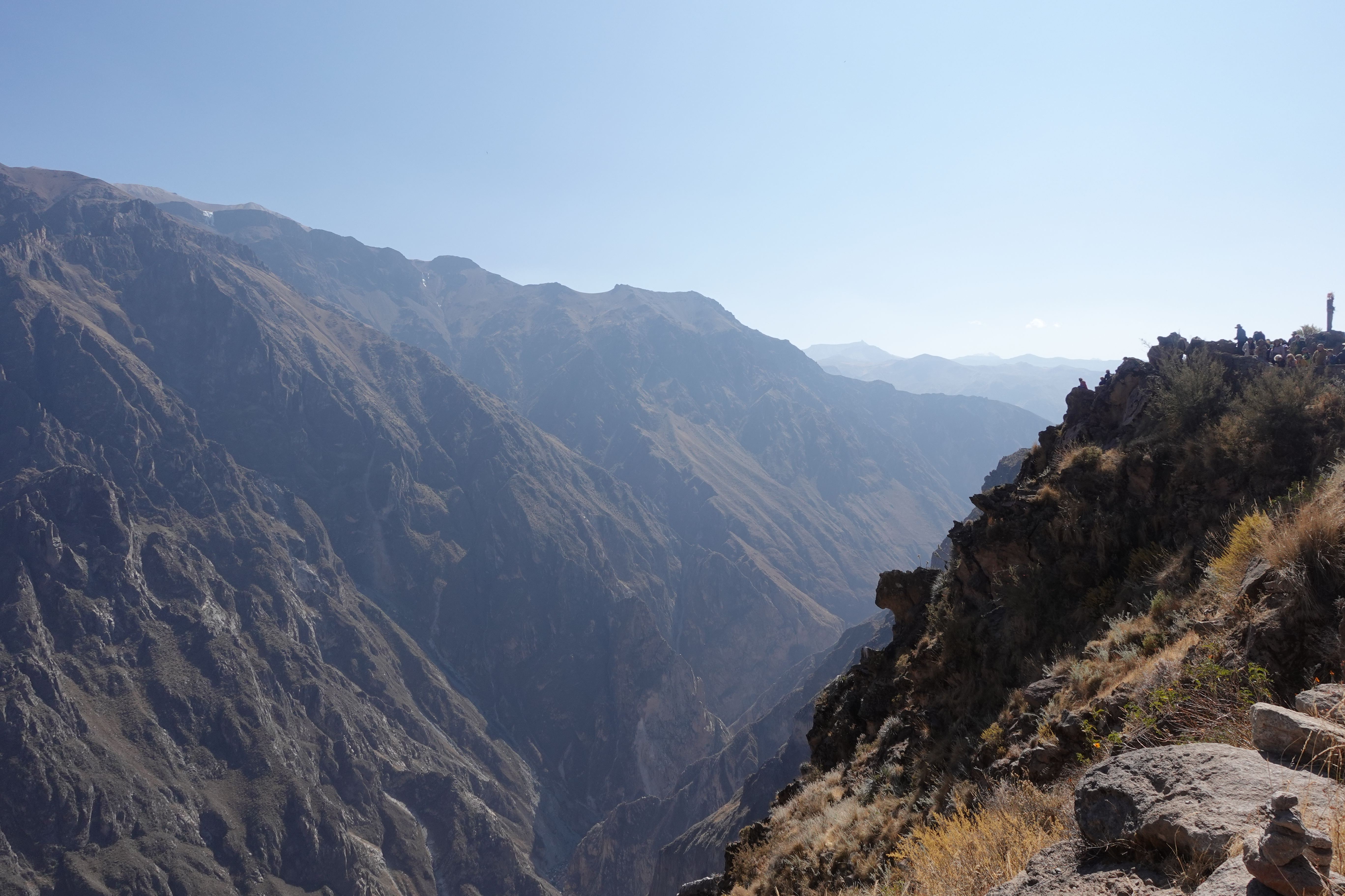 An image of Colca Canyon from the rim in Peru